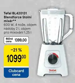 Tesco Tefal BL420131 Blendforce Stolní mixér nabídka