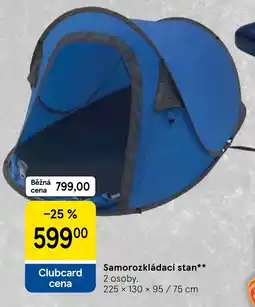 Tesco Samorozkládací stan nabídka