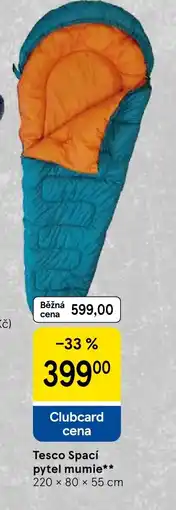 Tesco Tesco Spací pytel mumie nabídka