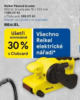 Tesco Reikel Pásová bruska nabídka