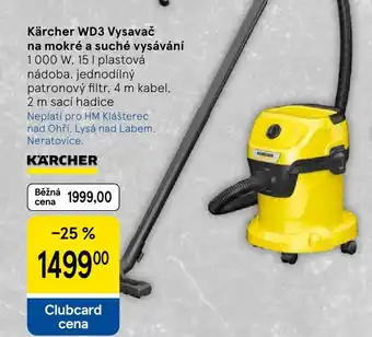 Tesco Kärcher WD3 Vysavač na mokré a suché vysávání nabídka