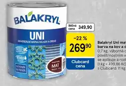 Tesco Balakryl Uni mat Univerzální barva na kov a dřevo nabídka