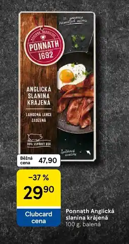 Tesco Ponnath Anglická slanina krájená nabídka