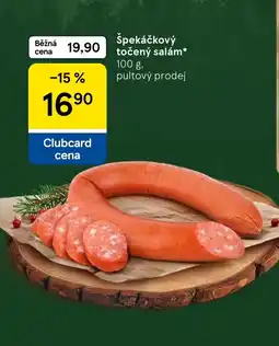 Tesco Špekáčkový točený salám nabídka
