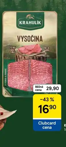 Tesco Krahulík Vysočina nabídka
