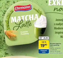 Tesco Ehrmann Matcha Latte pudding nabídka