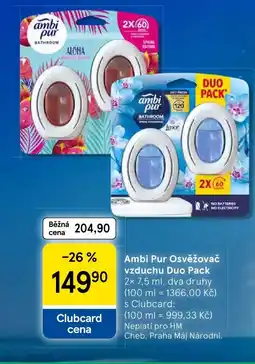 Tesco Ambi Pur Osvěžovač vzduchu Duo Pack nabídka