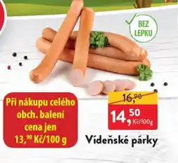 MP Krásno Vídeňské párky nabídka