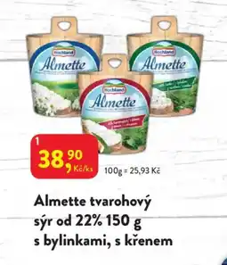 MP Krásno Almette tvarohový sýr od 22% s bylinkami, s křenem nabídka