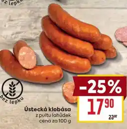 Billa Ústecká klobása nabídka