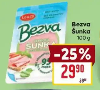 Billa Bezva Šunka nabídka