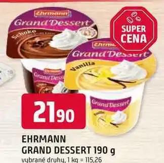 Trefa EHRMANN GRAND DESSERT nabídka
