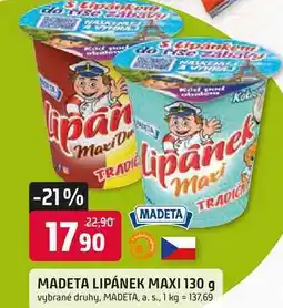 Trefa MADETA LIPÁNEK MAXI 130 g vybrané druhy nabídka
