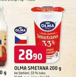 Trefa OLMA SMETANA 200 g ke šlehání, 33% tuku nabídka