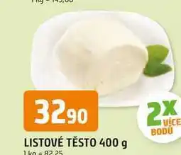 Trefa LISTOVÉ TĚSTO nabídka