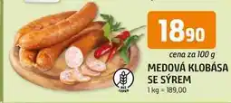 Trefa MEDOVÁ KLOBÁSA SE SÝREM nabídka