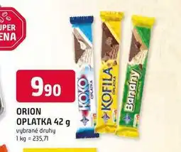 Trefa ORION OPLATKA nabídka