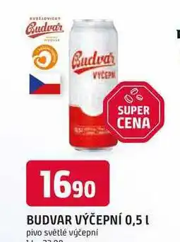 Trefa BUDVAR Pivo světlé výčepní 0,5l 0.5l plechovka nabídka
