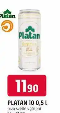 Trefa PLATAN 10 0,5l pivo světlé výčepní, plechovka nabídka