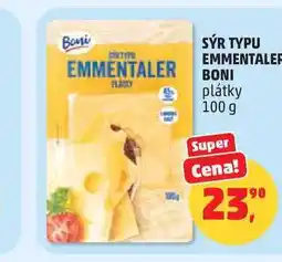 Penny Market Boni SÝR TYPU EMMENTALER plátky nabídka