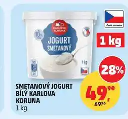 Penny Market KARLOVA KORUNA SMETANOVÝ JOGURT BÍLÝ nabídka