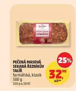 Penny Market MASOVÁ SEKANÁ ŘEZNÍKŮV TALÍŘ farmářská, klasik nabídka
