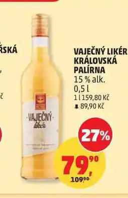 Penny Market KRÁLOVSKÁ PALÍRNA VAJEČNÝ LIKÉR 15% alk nabídka