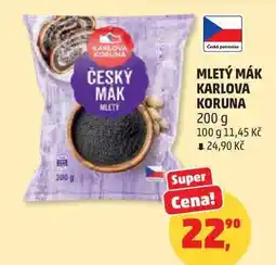 Penny Market KARLOVA KORUNA ČESKÝ MAK MLETÝ nabídka