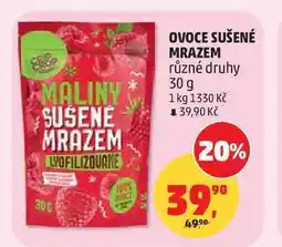 Penny Market OVOCE SUŠENÉ MRAZEM různé druhy nabídka