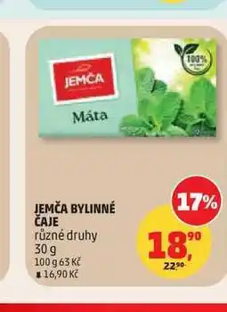 Penny Market JEMČA BYLINNÉ ČAJE různé druhy nabídka