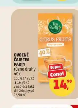 Penny Market TEA PARTY OVOCNÉ ČAJE nabídka