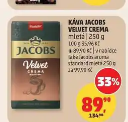 Penny Market JACOBS VELVET CREMA mletá nabídka