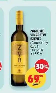 Penny Market ZÁMECKÉ VINAŘSTVÍ BZENEC různé druhy nabídka
