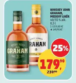Penny Market JOHN GRAHAM, MEDOVÝ LIKÉR 40/35% alk nabídka