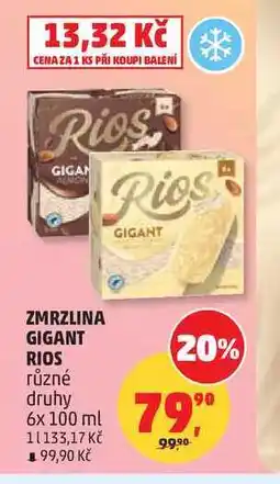 Penny Market RIOS ZMRZLINA GIGANT různé druhy nabídka