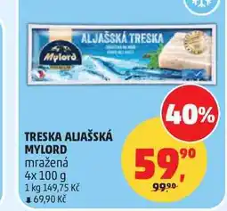 Penny Market Mylord Filety z aljašské tresky nabídka