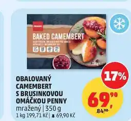 Penny Market PENNY OBALOVANÝ CAMEMBERT S BRUSINKOVOU OMÁČKOU mražený nabídka