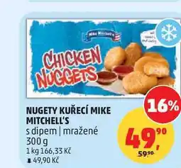 Penny Market NUGETY KUŘECÍ MIKE MITCHELL'S s dipem, mražené nabídka