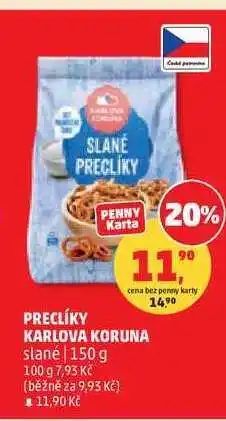 Penny Market KARLOVA KORUNA PRECLÍKY slané nabídka
