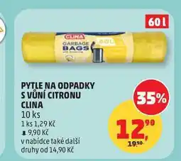 Penny Market CLINA PYTLE NA ODPADKY S VŮNÍ CITRONU 10 ks nabídka