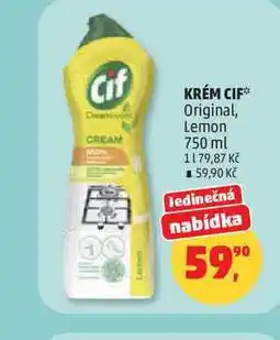 Penny Market Cif Cream Lemon krémový abrazivní čistící přípravek nabídka