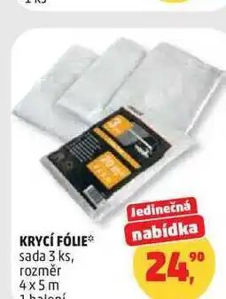 Penny Market KRYCÍ FÓLIE nabídka sada 3 ks, rozměr 4x5m nabídka