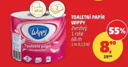 Penny Market WIPPY TOALETNÍ PAPÍR 2vrstvý 1 role 68 m nabídka