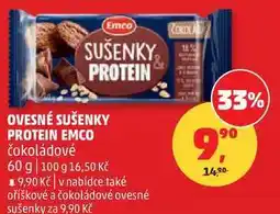Penny Market Emco OVESNÉ SUŠENKY PROTEIN nabídka