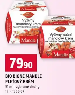 Terno Bio bione mandle pleťový krém nabídka
