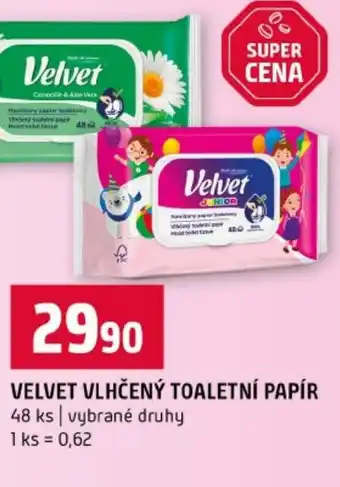 Terno Velvet vlhčený toaletní papír nabídka