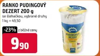 Terno Ranko pudingový dezert nabídka