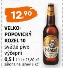 Trefa Velkopopovický kozel 10 nabídka