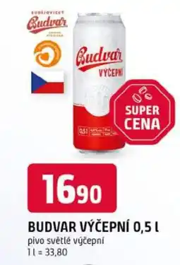 Trefa Budvar výčepní pivo světlé výčepní nabídka