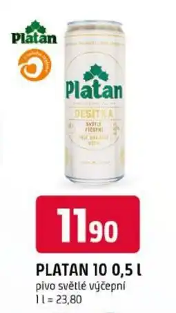 Trefa Platan 10 pivo světlé výčepní nabídka